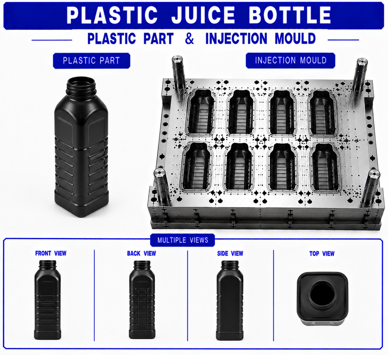 Plastic Juice Bottle Mould and Moulding Service